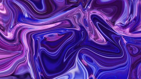 Blue Pink Color Abstract Marble Texture Liquid Animated Background