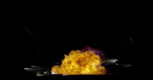 4K Explosion Sparks Splashing Special Effects Video 12