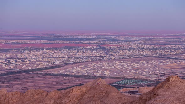 Jebel Hafeet Al Ain Skyline Timelapse