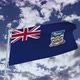 Falkland Islands Flag With Sky 4k - VideoHive Item for Sale