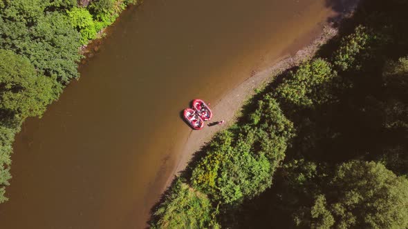 Rafting on River