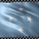 Micronesia waving flag looped - VideoHive Item for Sale