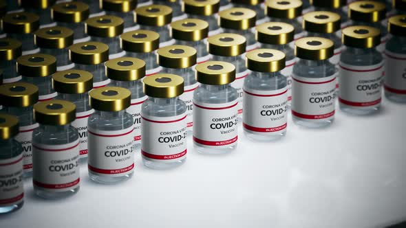 Coronavirus Covid 19 Vaccines On The White Laboratory Table 01