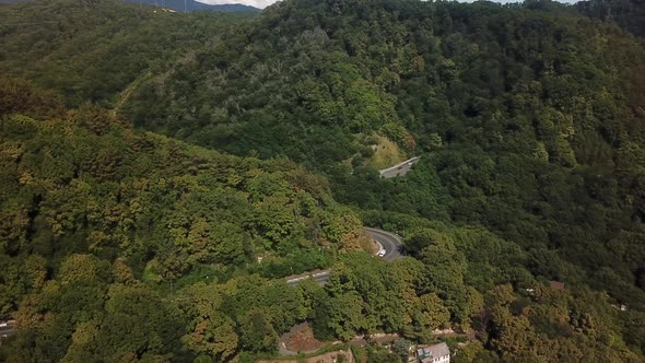 Road To Sochi, Winding Mountain Road in Russia