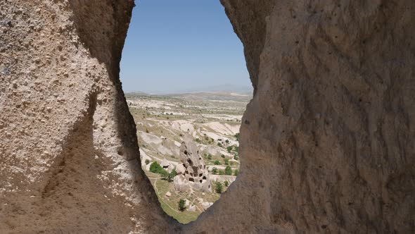 Large Stone Town of Uchhisar in Turkey