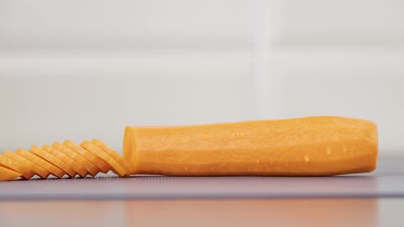 Carrot Slicing Stop Motion Animation