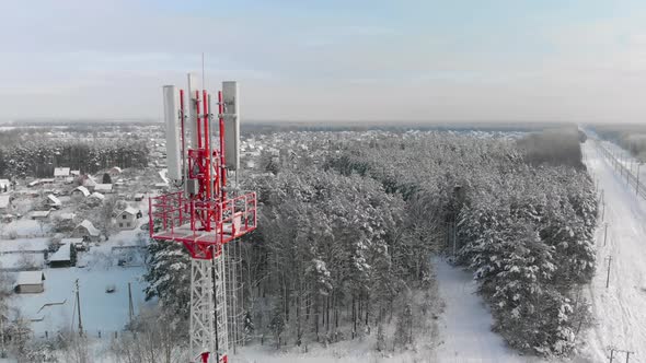 Approach To Top of 4G or 5G Mobile Tower