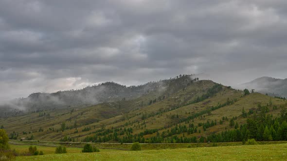 Fog in the mountains