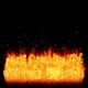 The flames burn and float like a real fire to be gradually extinguished Isolated by Alpha channel - VideoHive Item for Sale