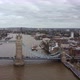Drone View of Tower Bridge with a Plan to Cross Over to the Borough of Southwark - VideoHive Item for Sale