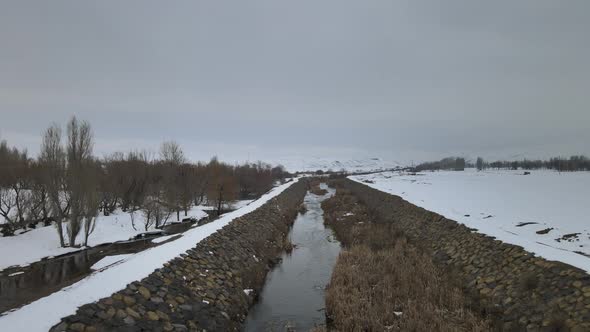 river stream winter