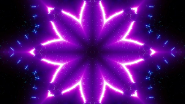 Abstract Vj Purple Neon Light Loop 4K 06
