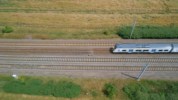 High Level View of a Commuter Train
