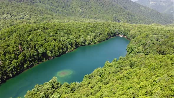 Lake Biograd on the Bjelasica Mountain Within Biogradska Gora National Park