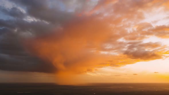 Sunset Bright Dramatic Sky