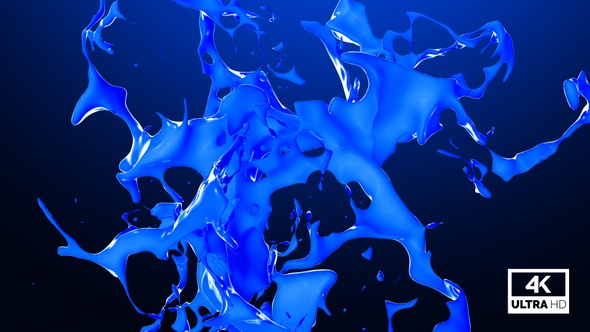 Abstract Blue Paint Splash V3 alt