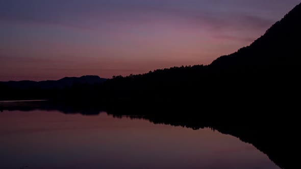 sunset lake water norway nature timelapse