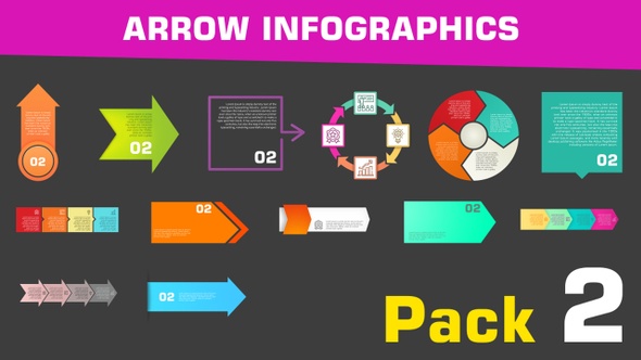 Arrow Infographics Pack 2