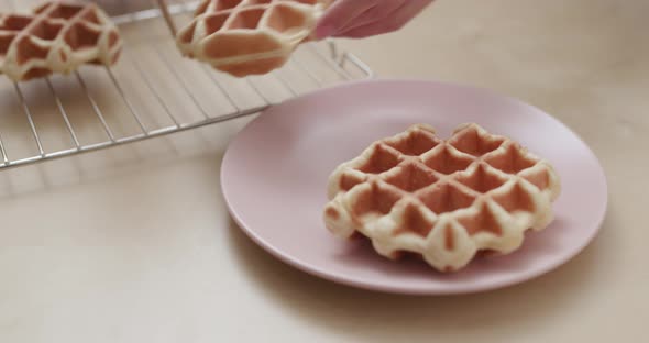 Homemade Belgian Waffle 