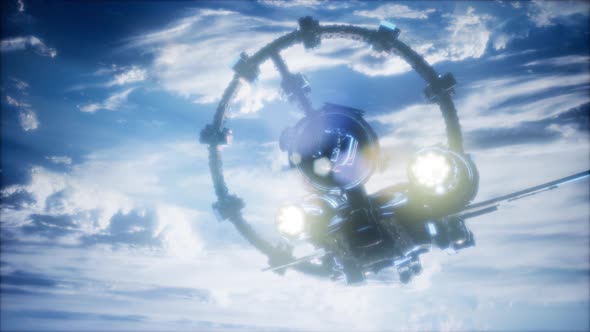 Space Shuttle Floats in Space alt