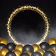 Black And Gold Sparkle Ring Frame With Balloons - VideoHive Item for Sale