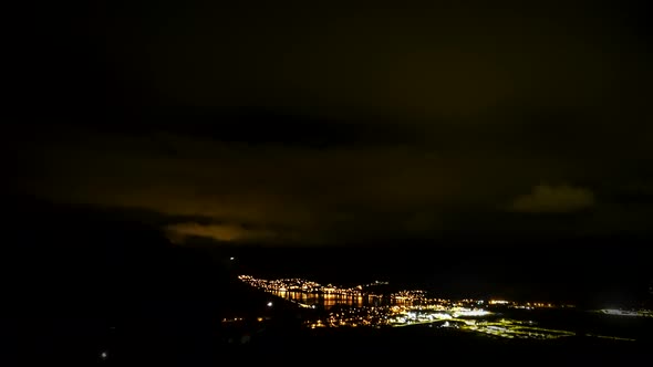 Queenstown at night timelapse