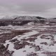 Toundra landscape - frozen landscape with small vegetation, and mountains in the background - VideoHive Item for Sale