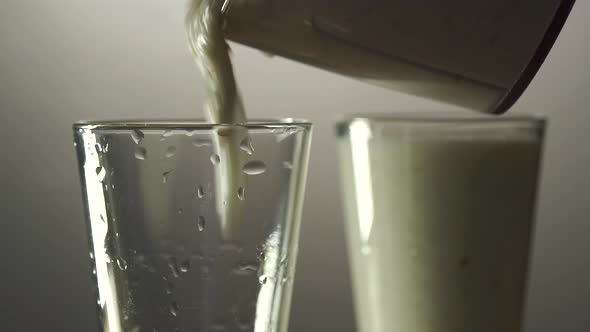 The Process of Bottling Drinks and Glasses.