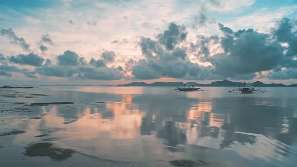 Sunset Cloud Sky Tropical Background alt