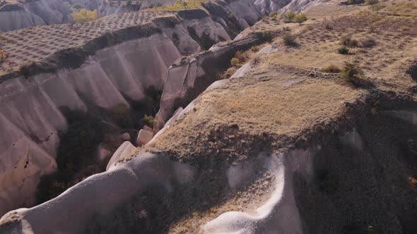 Cappadocia Landscape Aerial View. Turkey. Goreme National Park