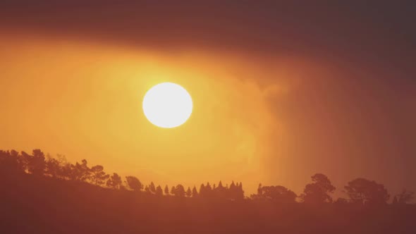 Cloudy Sunrise Time Lapse