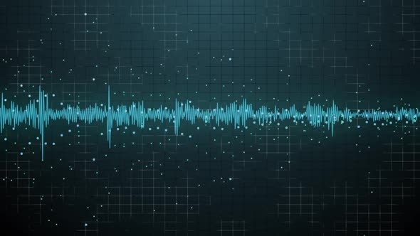 Futuristic Visualization of the Sound Waveform