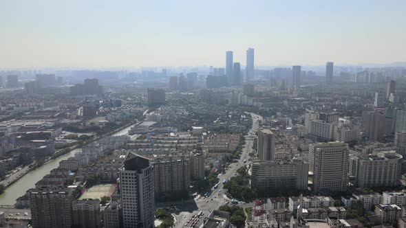 Urban skyline, Blue Sky