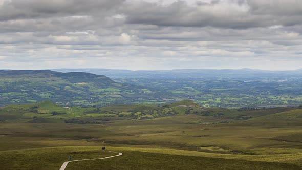 Time Lapse of Cuilcagh Boardwalk Trail known as Stairway to Heaven Walk in county Fermanagh in North alt