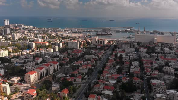 Bahai Gardens with a Birds Eye View