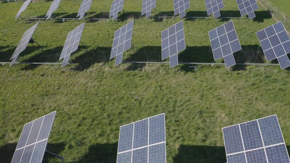 Solar Panels Generating Electrical Power from Sun