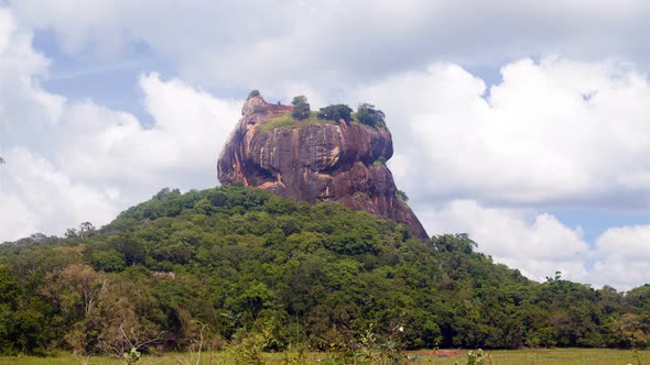 Sigiriya Lion Rock Landscape a View From the Jungle, Sri Lanka 