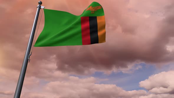 Zambia Flag 4K