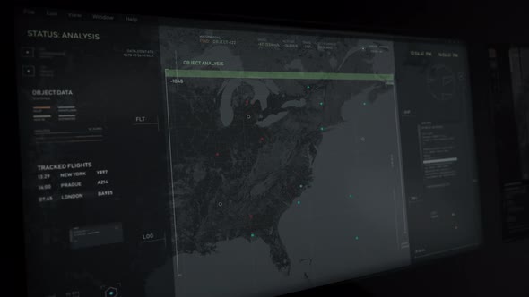 Secret analysis network system detects the airplane heading towards Washington alt