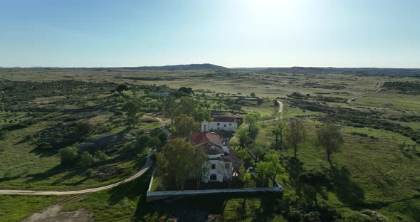 TEMPLAR HERMITAGE OF ALTAGRACIA IN GARROVILLAS DE ALCONETAR CACERES