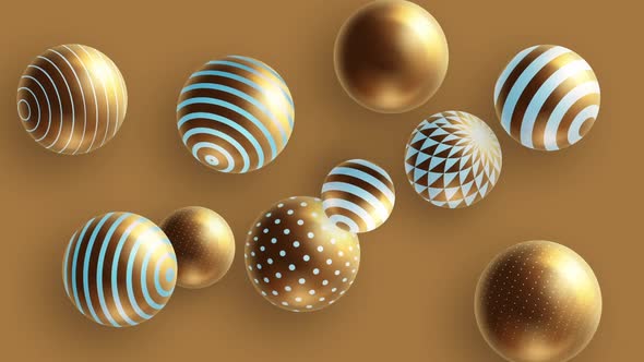 Golden Sphere Background