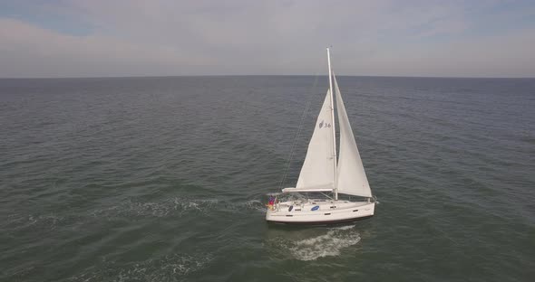 Aerial Over Yacht Boat 6
