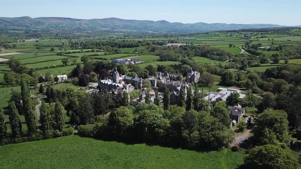 Denbigh castle in wales .