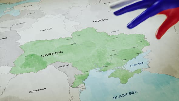 Animation of the Russian Occupation of Ukraine
