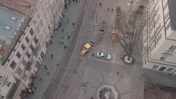 Aerial City Lviv, Ukraine