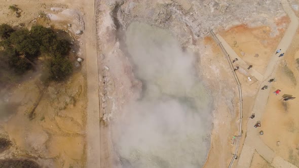 Volcanic Plateau Indonesia Dieng Plateau