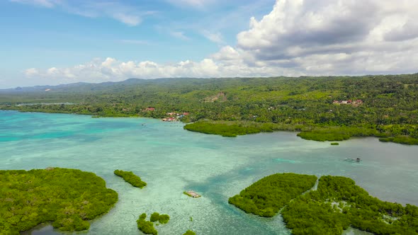 Blue Sea and Tropical Islands. Bohol,Philippines.