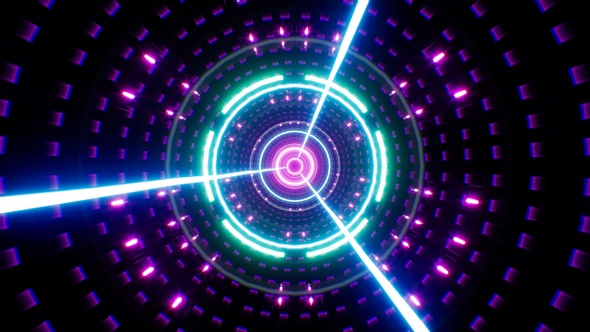 Vj Blinking Light Beam Background 4K Loop