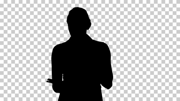 Silhouette Woman, Alpha Channel alt