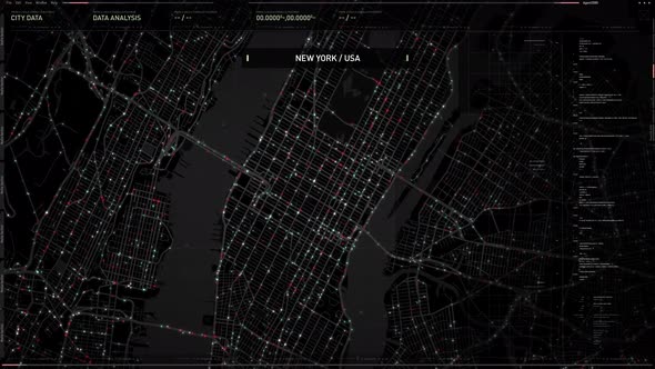 Surveillance System Interface Using City Data To Track Every Vehicle On Map